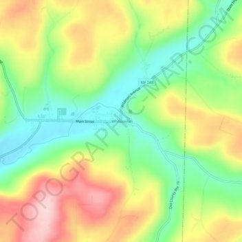 Whitesville topographic map, elevation, terrain