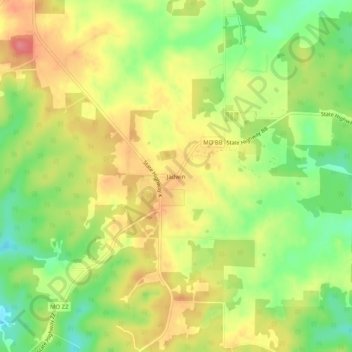 Jadwin topographic map, elevation, terrain