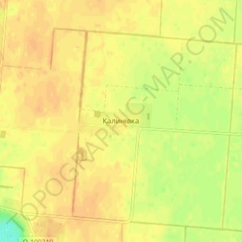 Kalynivka topographic map, elevation, terrain