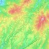 Quattro Strade topographic map, elevation, terrain