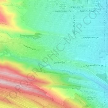 Village Dighomi topographic map, elevation, terrain