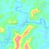 Kuala Kenau topographic map, elevation, terrain