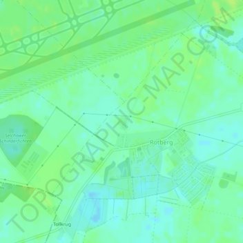 Mühlenstraße topographic map, elevation, terrain