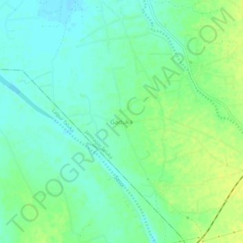Gaduka topographic map, elevation, terrain