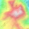 Appennino abruzzese topographic map, elevation, terrain