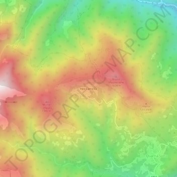 Alpe Camasca topographic map, elevation, terrain