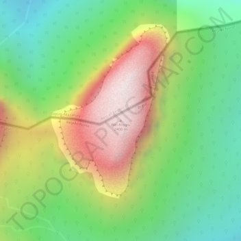 Wei-Assipu-tepui topographic map, elevation, terrain