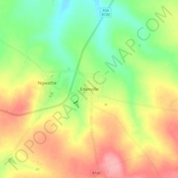 Edenville topographic map, elevation, terrain