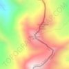 Cerro Pastén topographic map, elevation, terrain