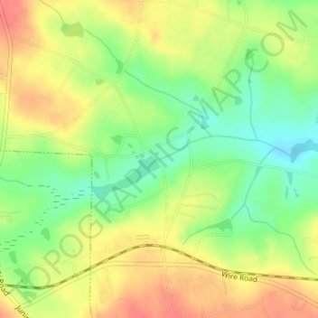 Taylor Millpond Dam topographic map, elevation, terrain