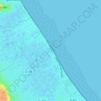 La Chapelle topographic map, elevation, terrain