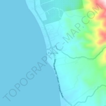Patalon topographic map, elevation, terrain