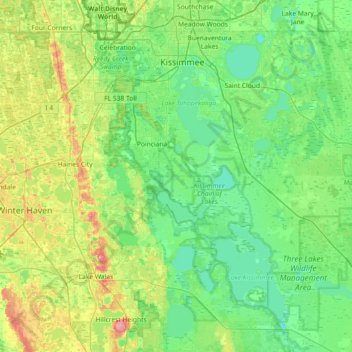 Johnson Island topographic map, elevation, terrain