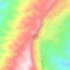 Kandungaw Peak topographic map, elevation, terrain