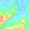 Dusun Empat topographic map, elevation, terrain