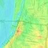 Lauderdale Courts topographic map, elevation, terrain