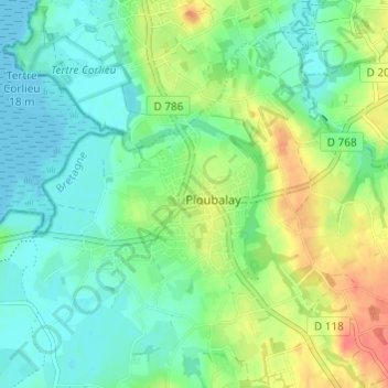 La Ville Martin topographic map, elevation, terrain