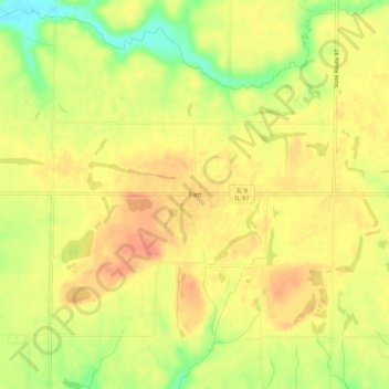 Fiatt topographic map, elevation, terrain