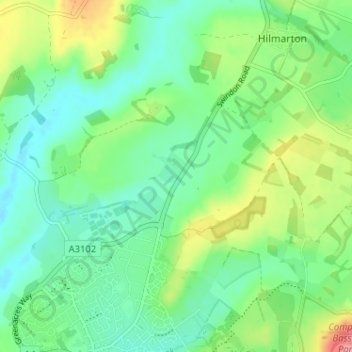 Beversbrook topographic map, elevation, terrain