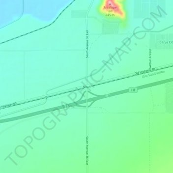 Noah topographic map, elevation, terrain