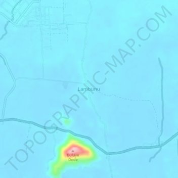 Lambunu topographic map, elevation, terrain