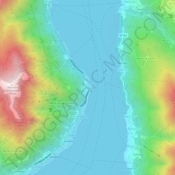 Torriggia topographic map, elevation, terrain
