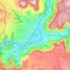 Millau topographic map, elevation, terrain