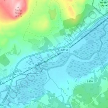 Lynchat topographic map, elevation, terrain