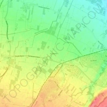 Il Folletto topographic map, elevation, terrain
