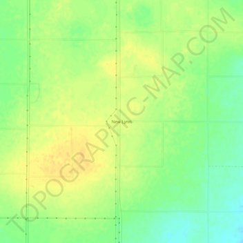 New Lynn topographic map, elevation, terrain