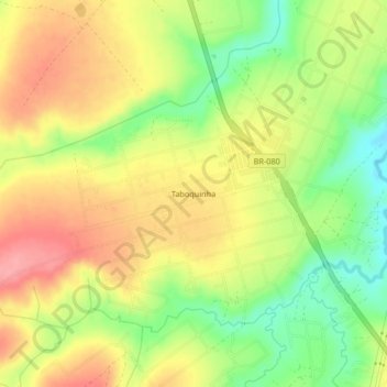 Taboquinha topographic map, elevation, terrain
