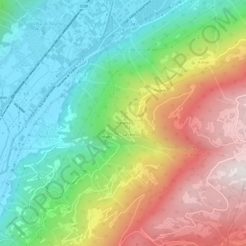 Maranta topographic map, elevation, terrain
