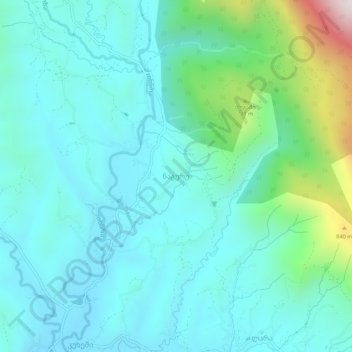 Naguru topographic map, elevation, terrain