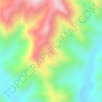 Disim topographic map, elevation, terrain