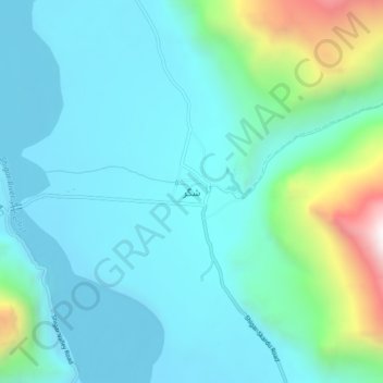 Shigar topographic map, elevation, terrain