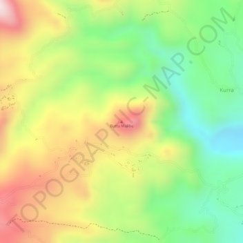 Buttu Malibu topographic map, elevation, terrain
