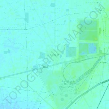 Khedar topographic map, elevation, terrain