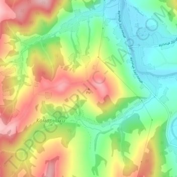 Rih topographic map, elevation, terrain