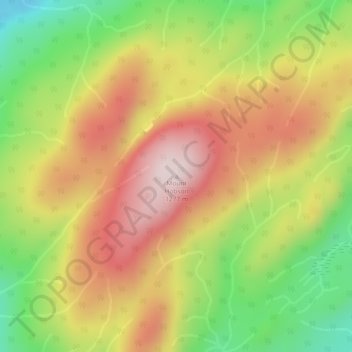 Mount Hobson topographic map, elevation, terrain