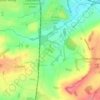 Frickley topographic map, elevation, terrain