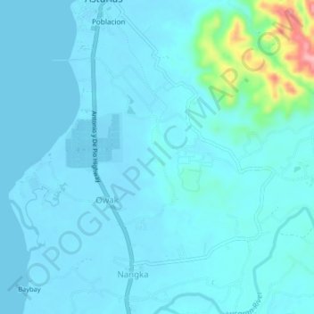 Mohou topographic map, elevation, terrain