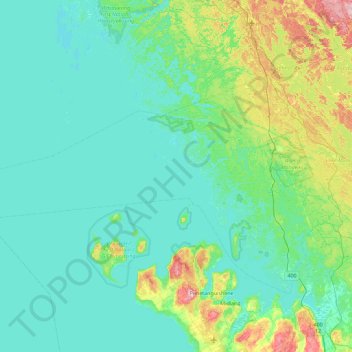 Gray Island topographic map, elevation, terrain