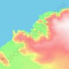 Scott Glacier topographic map, elevation, terrain