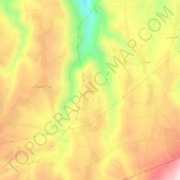 Jarrish topographic map, elevation, terrain