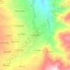 La Azulita topographic map, elevation, terrain