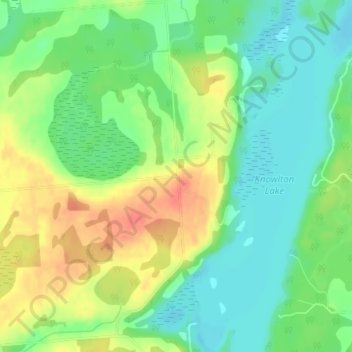 Upper Holleford topographic map, elevation, terrain