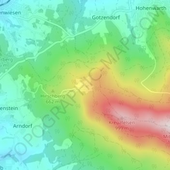 Reitenberg topographic map, elevation, terrain