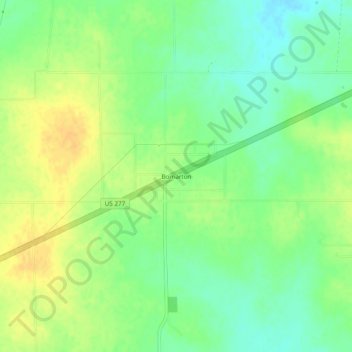 Bomarton topographic map, elevation, terrain