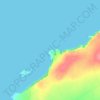 Dunlicky Point topographic map, elevation, terrain