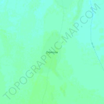 Déressia topographic map, elevation, terrain